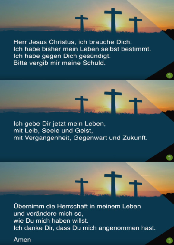 Jesus übergabegebet salvation prayer